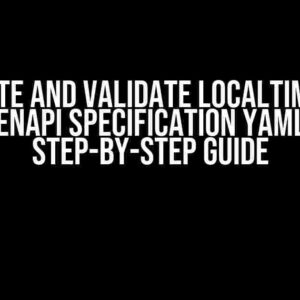 Generate and Validate LocalTime from OpenAPI Specification YAML: A Step-by-Step Guide